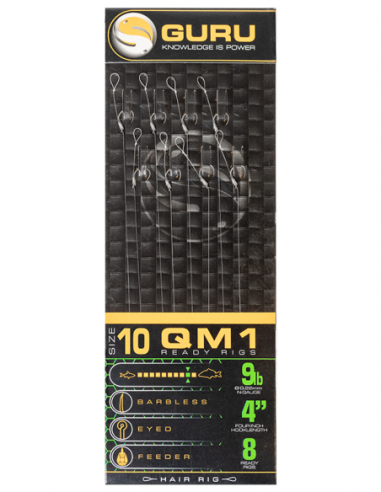 Guru QM1 Ready Rig 4" Haak 14 / 0.19mm (8st) 1 Guru QM1 Ready Rig 4" Haak 14 / 0.19mm (8st)