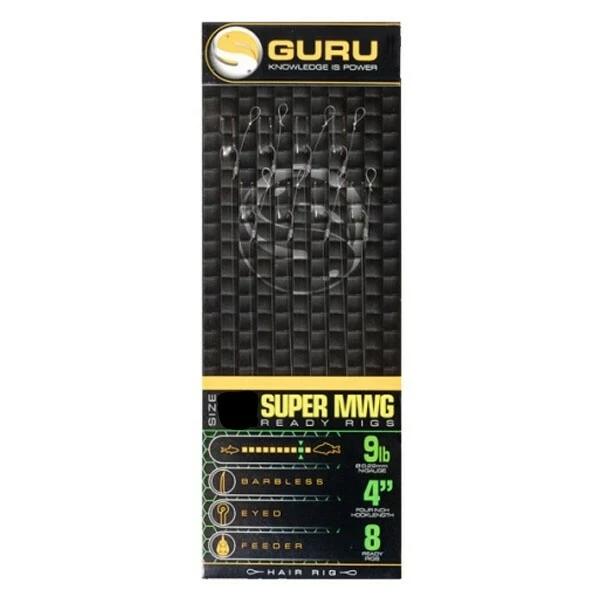 Guru Super MWG Ready Rig 4" Haak 10 / 0.22mm (8st) 1 Guru Super MWG Ready Rig 4" Haak 10 / 0.22mm (8st)