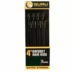 Guru Bayonet Hair Rig 4" Haak 16 / 0.19mm (8st)
