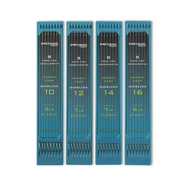 Drennan Hand Tied Hooklengths Margin Carp Barbless Haak 12 0.20mm 1 Drennan Hand Tied Hooklengths Margin Carp Barbless Haak 12 0.20mm