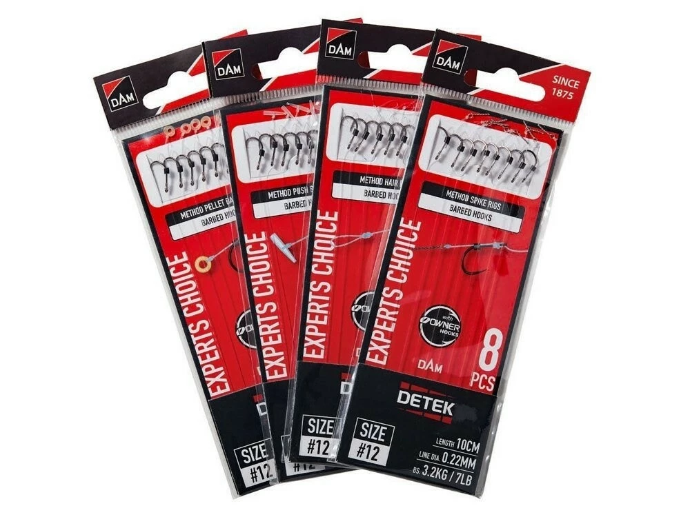 DAM Method Pellet Band Rigs Barbed 10cm Haak 16 0.20mm 1 DAM Method Pellet Band Rigs Barbed 10cm Haak 16 0.20mm