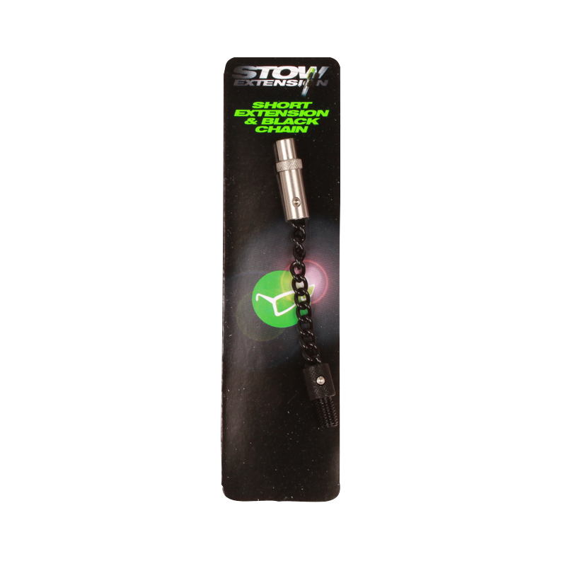 Korda Stow Black Stainless Chain With Adaptor Short 1 Korda Stow Black Stainless Chain With Adaptor Short