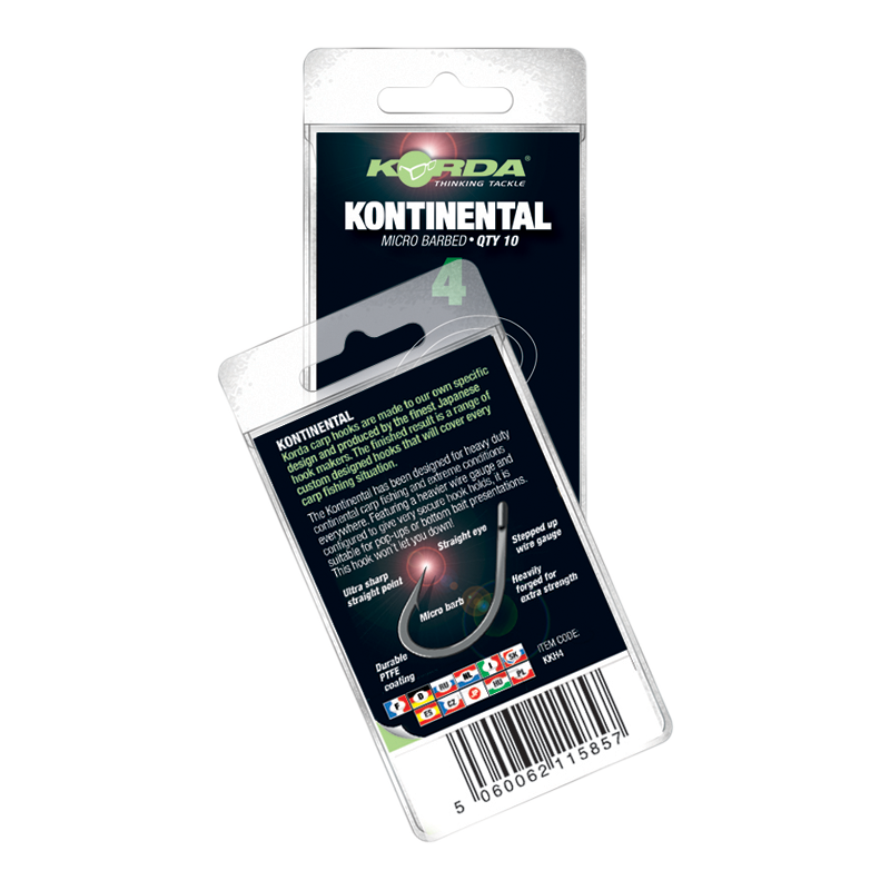 Korda Kontinental Hook Size 08 2 Korda Kontinental Hook Size 08 - Afbeelding 2