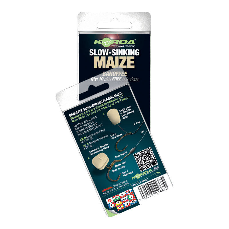 Korda Slow Sinking Maize Banoffee White 1 Korda Slow Sinking Maize Banoffee White