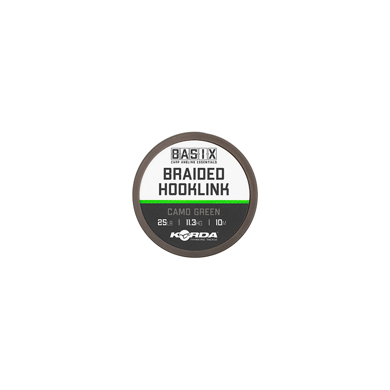 Korda Basix Braided Hooklink 25lb 10m 1 Korda Basix Braided Hooklink 25lb 10m