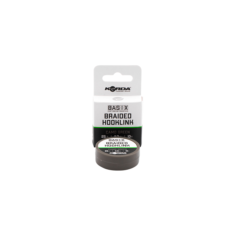 Korda Basix Braided Hooklink 25lb 10m 2 Korda Basix Braided Hooklink 25lb 10m - Afbeelding 2
