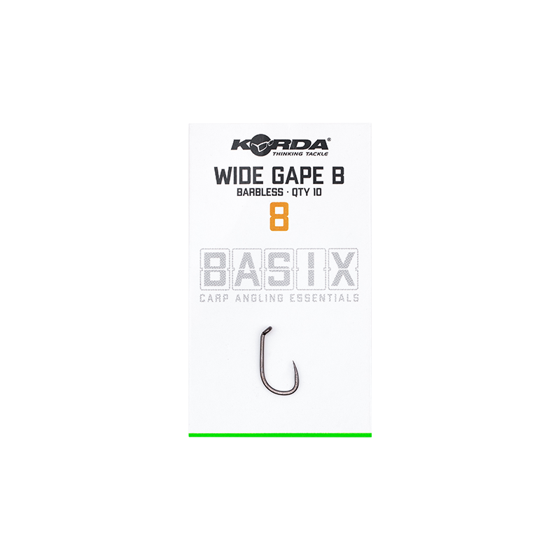 Korda Basix Wide Gape Barbless 8 1 Korda Basix Wide Gape Barbless 8