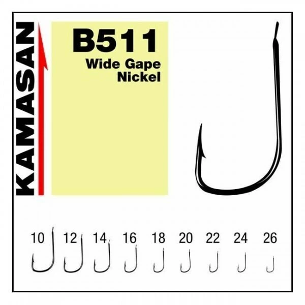 Kamasan B511 Wide Gape Nickel 1 Kamasan B511 Wide Gape Nickel