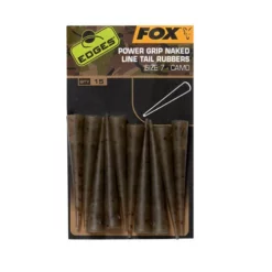 Fox Power Grip Naked Line Tail Rubbers - Size 7 Camo