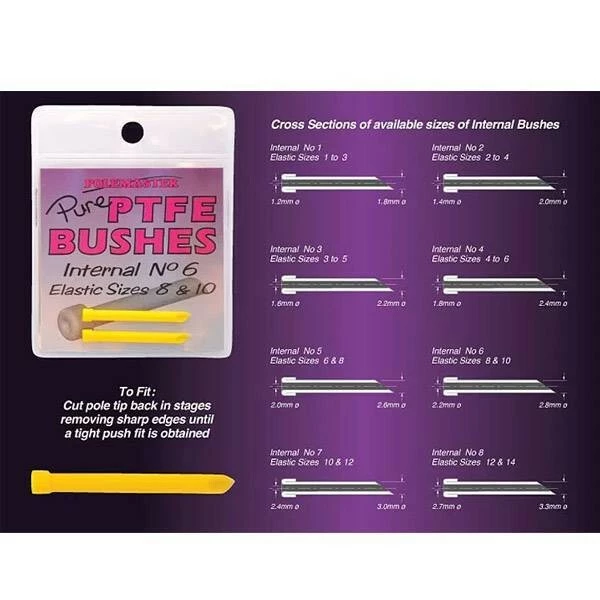 Drennan Pure PTFE Bushes 1 Drennan Pure PTFE Bushes