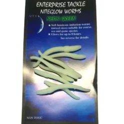 Enterprise Tackle Niteglow Worms - Neon Green
