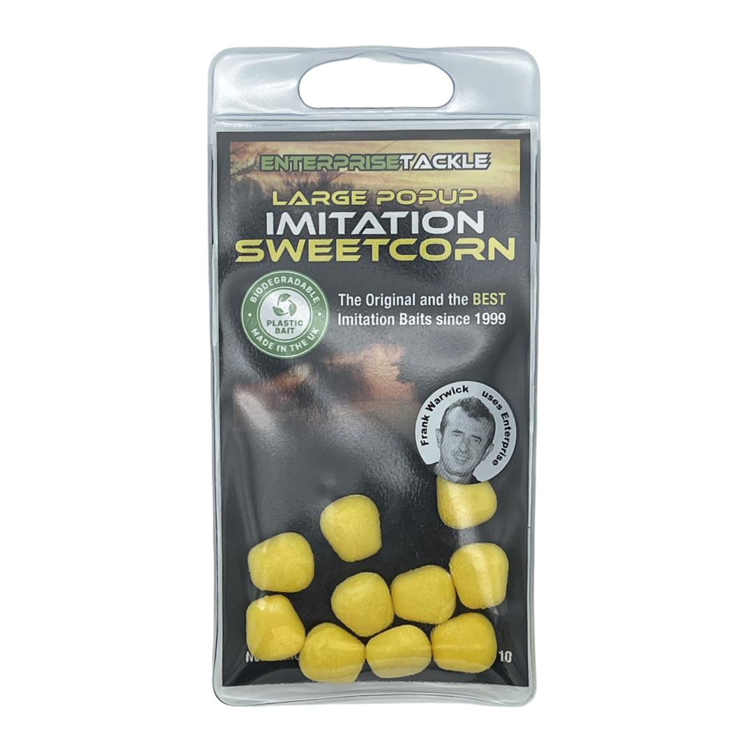 Enterprise Tackle Imitation Sweetcorn - Large Pop-up Unflavoured 1 Enterprise Tackle Imitation Sweetcorn - Large Pop-up Unflavoured