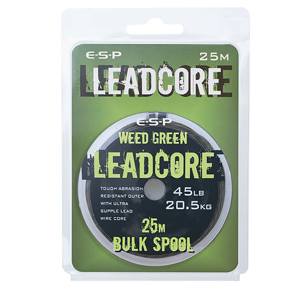 ESP Leadcore Weed Green - 45lb/25m 1 ESP Leadcore Weed Green - 45lb/25m