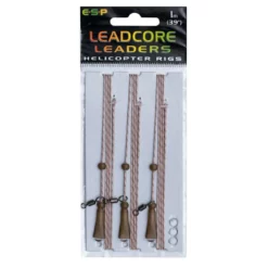 ESP Leadcore Leaders Helicopter Rigs - Sandy Gravel 1m