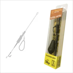 Life Orange Carp Rigs - Running Lead 2.5oz/71g Hook 4
