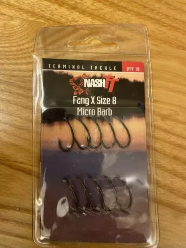 Nash TT Fang X Size 8 Micro Barb 2 Nash TT Fang X Size 8 Micro Barb - Afbeelding 2