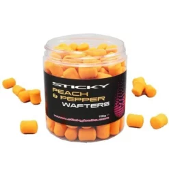 Sticky Baits Sticky Peach & Pepper Wafters - Dumbells 12x14mm