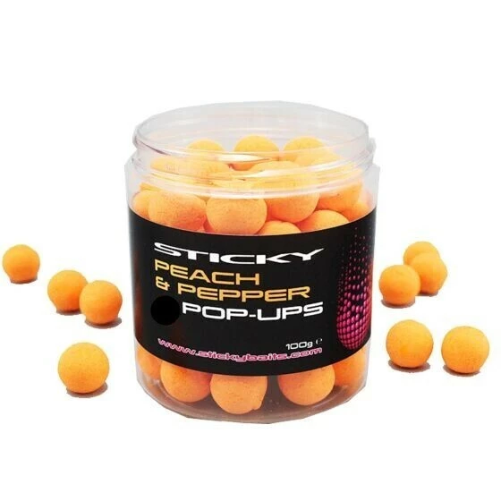 Sticky Baits Sticky Peach & Pepper Pop-Ups 16mm 1 Sticky Baits Sticky Peach & Pepper Pop-Ups 16mm