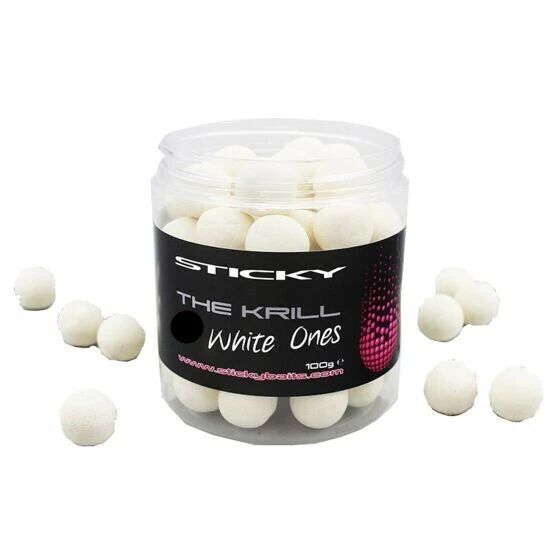 Sticky Baits Sticky The Krill White Ones Wafters 16mm 1 Sticky Baits Sticky The Krill White Ones Wafters 16mm