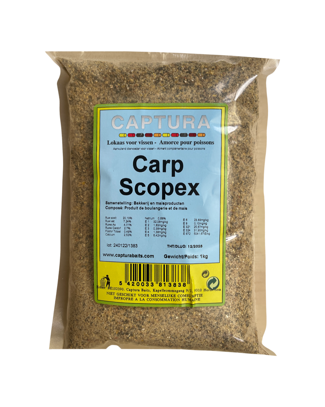 Hengelsport De Poorter Carp Scopex Groundbait 1kg 1 Hengelsport De Poorter Carp Scopex Groundbait 1kg