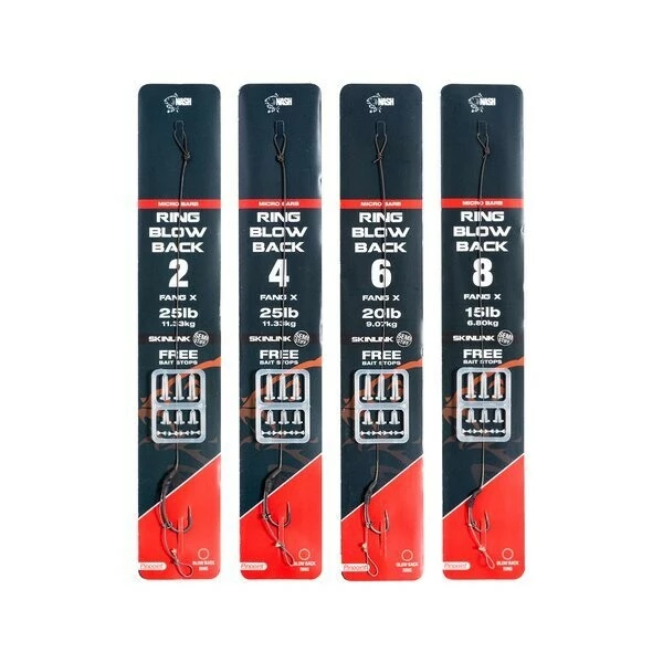 Nash Ring Blow Back Rig Size 6 Micro Barbed 1 Nash Ring Blow Back Rig Size 6 Micro Barbed