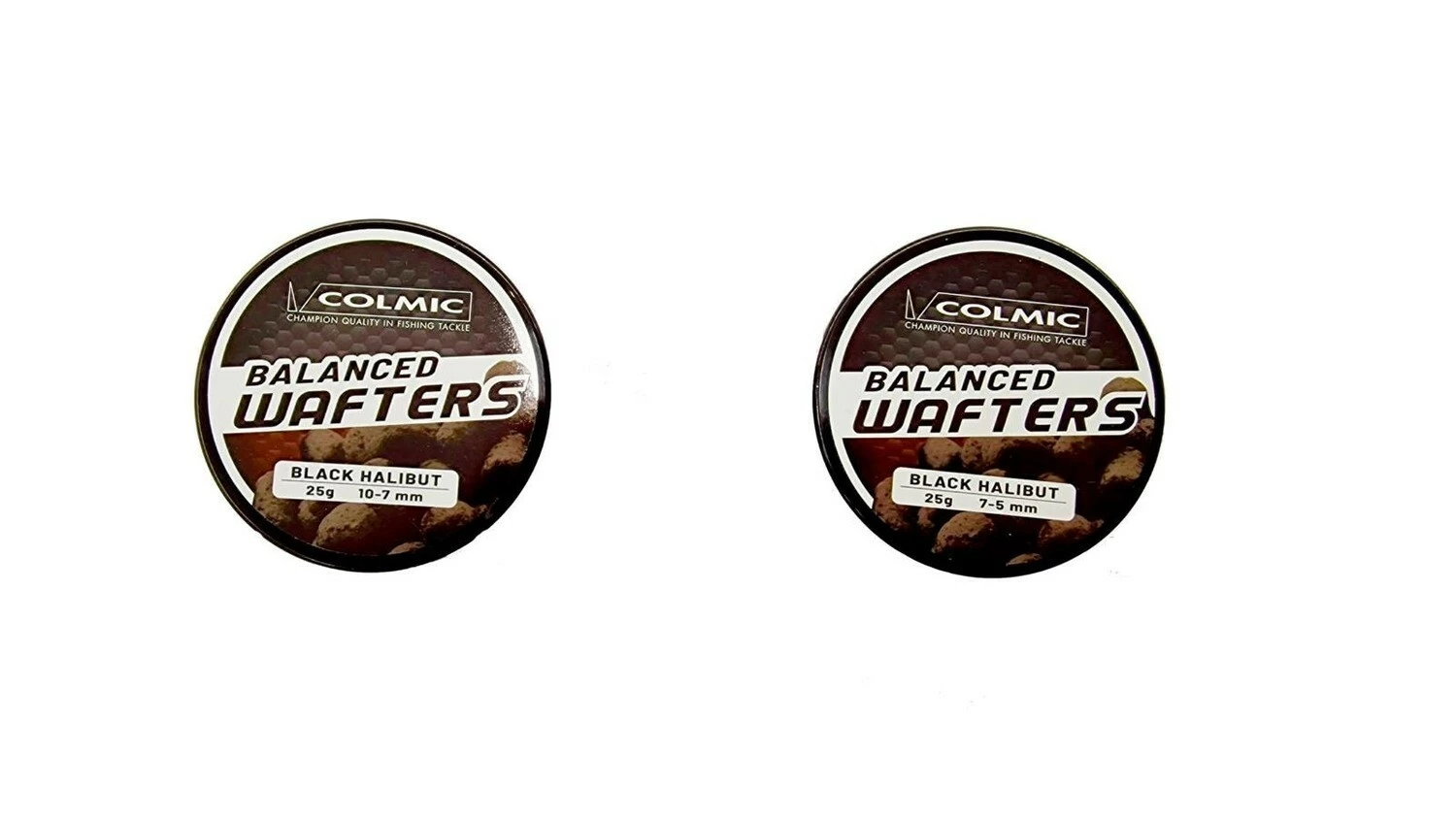 Colmic Wafters Halibut Black 25g - 7x5mm 1 Colmic Wafters Halibut Black 25g - 7x5mm