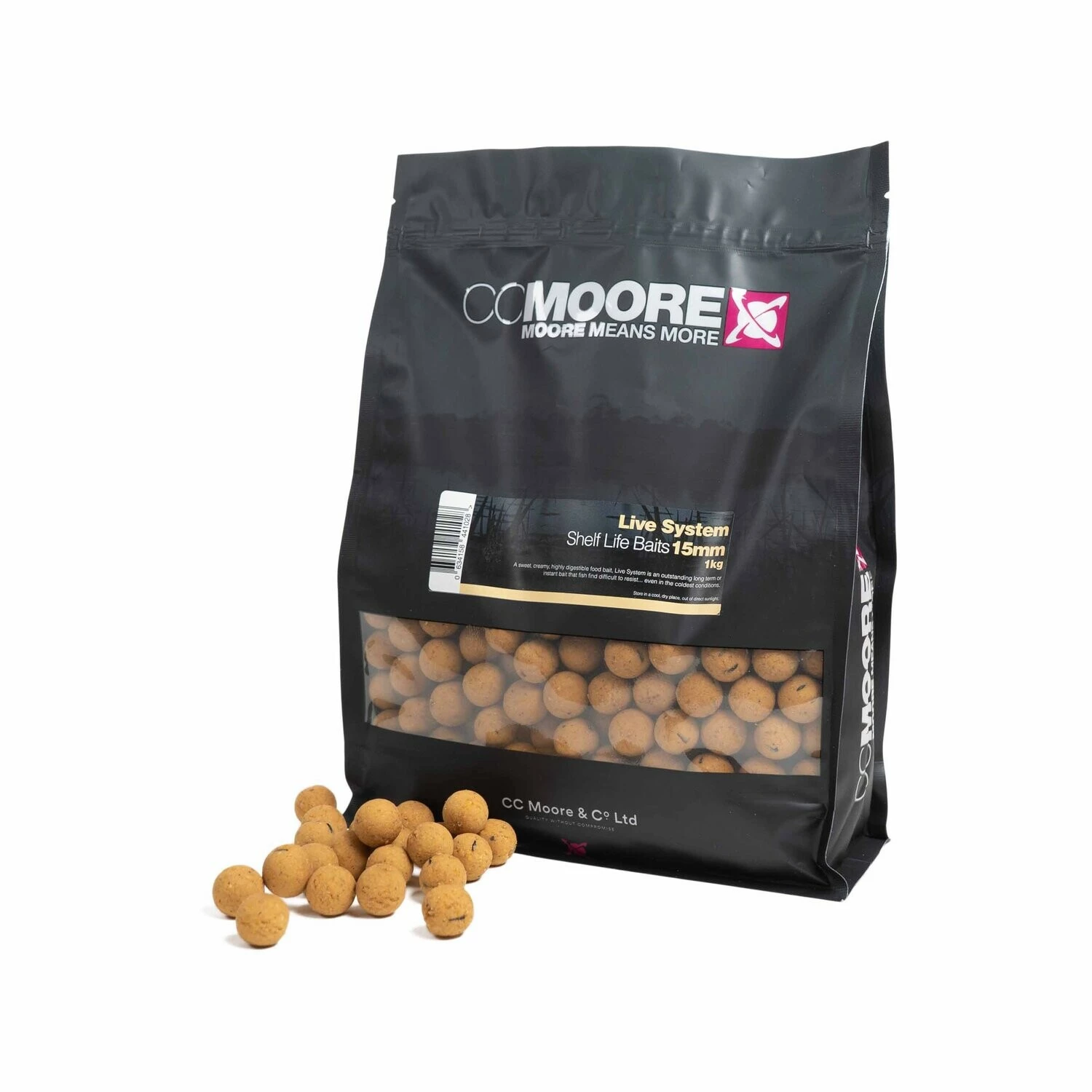 CCMoore Live System Shelf Life Boilies - 15mm/1kg 1 CCMoore Live System Shelf Life Boilies - 15mm/1kg