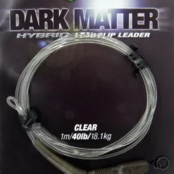 Korda Dark Matter Leader Hybrid Clip 40lb/1m Clear
